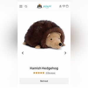 Jellycat Plush Hamish Hedgehog